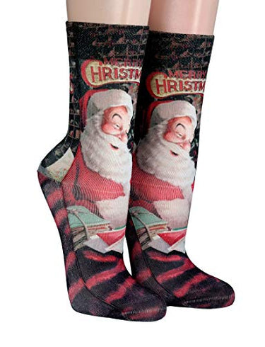 Wigglesteps women's socks, long socks Letters from North Pole, one size 36-41 on sale
